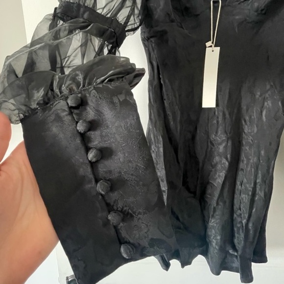 NWT Gabrielle Black For Love and Lemons Mini Dress - Picture 3 of 8